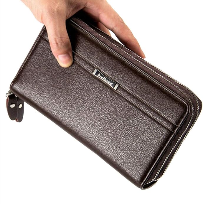 Hebetag Leather Clutch Purse Wallet for Men Organizer Holder Wrist Bag | Organizer, Holder