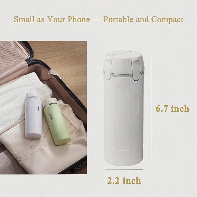 4 in 1 Travel Dispenser Bottle, Leak Proof Refillable Travel Toiletry Containers for Shampoo Lotion Liquid, TSA Approved Travel Bottles Set for Business Trip Camping, 4 x 30ml, White