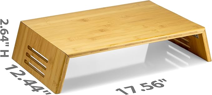 Achieva Bamboo Monitor Stand (71008)