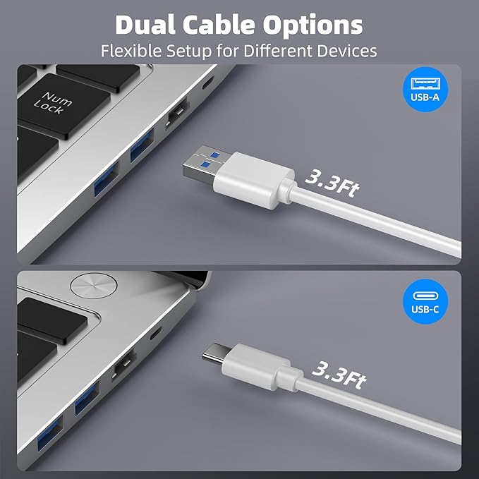 Powered USB Hub 10Gbps, 10 Port USB 3.2 Gen 2 Hub with 7 USB 3.2 Data Ports, 3 Fast Charging Ports, 36W Power Adapter, Type A and Type C Cable, Aluminum USB Data Hub for Mac, PC, Laptop