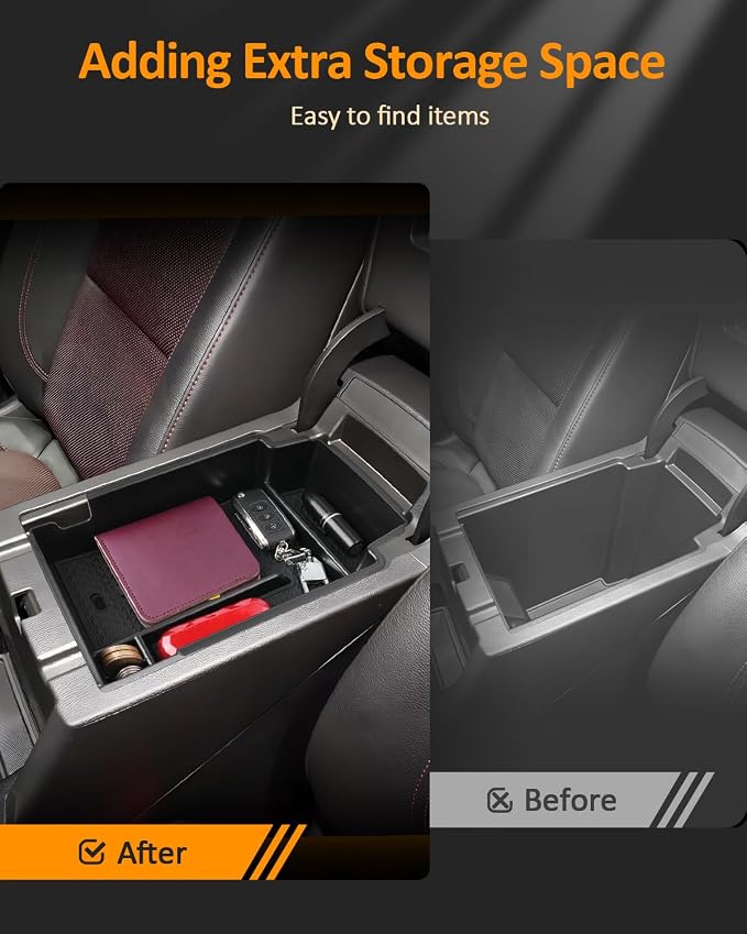 CDEFG for Chevy Blazer 2020-2025 2026 Accessories Center Console Organizer Tray Blazer (2LT, 3LT, Premier, RS) Armrest Storage Middle Console Insert