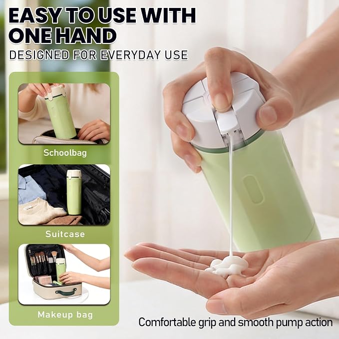 4 in 1 Travel Dispenser Bottles, 30ML Leakproof Travel Bottle Set | Travel Dispenser Bottles,Leakproof&Refillable,For Shampoo,Lotion,Conditioner,Travel Essentials for Unisex With Brush&Funnels