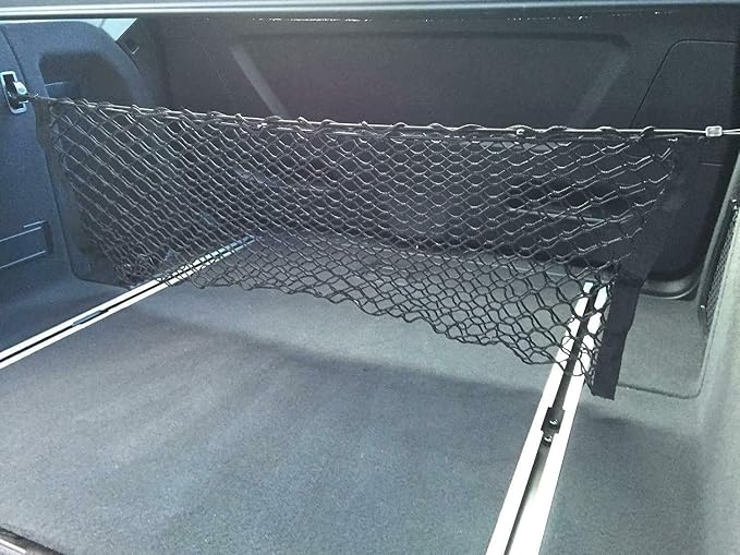 Rear Trunk Organizer Cargo Net for BMW X3 2011-2024 – Envelope Style Cargo Net for SUV – Premium Mesh Elastic Car Trunk Organizer Vehicle Carrier Storage – Compatible with BMW X3
