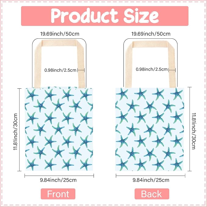 CREATCABIN Starfish Car Trash Bag Back Seat Car Garbage Bag Caning Organizer Trash Can Bin One-Handed Strap Garbage Bags for Car Accessories Vehicle Travelling Camping Outdoor Home 11.8x9.84 Inch