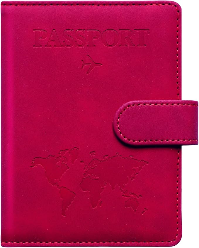 Passport Holder for Travel Women and Men RFID Passport Holder with Card Slots Holder Passport Case Passport cover Passport Wallet Travel Essentials and Accessories
