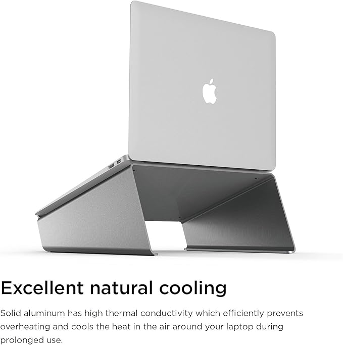 elago L4 Stand - [Desk Organization][Prevents Bad Posture][Natural Heat Sink] - for Laptop Computers (Dark Grey)