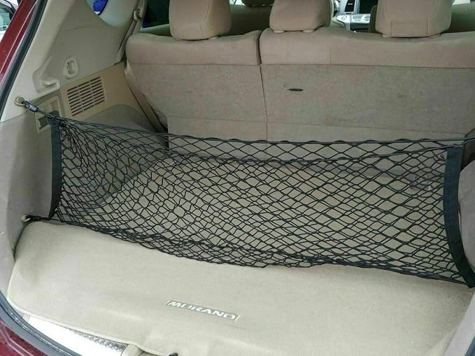 Trunk Organizer Cargo Net for Nissan Murano 2003-2014 – Envelope Style Cargo Net for SUV-Premium Mesh Elastic Car Trunk Organizer Vehicle Carrier Storage - Compatible with Murano