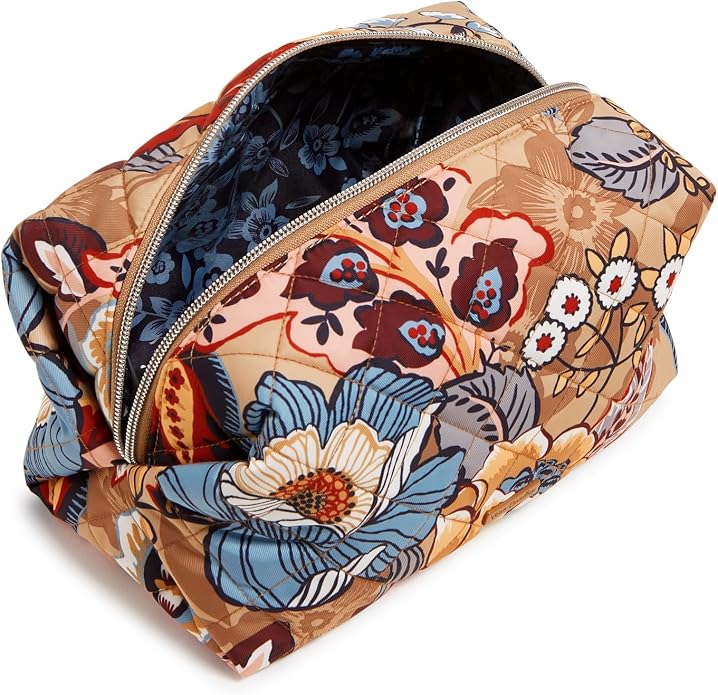Vera Bradley Women's Performance Twill Large Cosmetic Makeup Organizer Bag