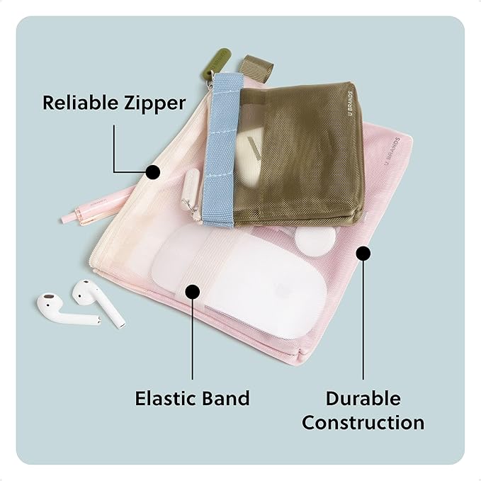 U Brands Tech Pouch Combo, Set of 2
