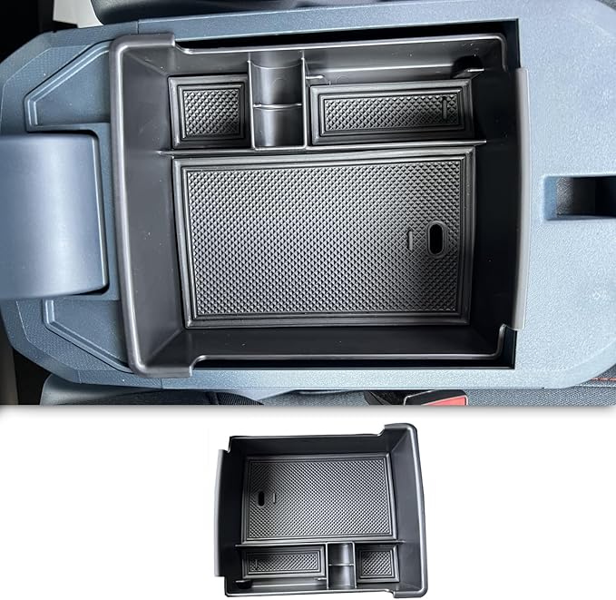 For Ford Maverick 2022 2023 2024 2025 Interior Accessories Center Consoles Tray Organizer Car Armrest Storage Box Insert Container ABS Holder Cover (For 2022-2025 Maverick)