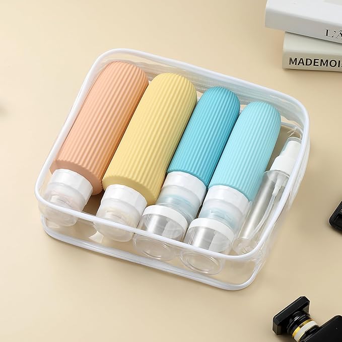 Mrsdry 16 Pack Travel Bottles for Toiletries, Large 6oz Silicone Travel Containers, Leak Proof Refillable Liquid Shampoo And Conditioner Travel Essentials
