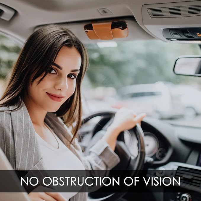 Sunglass Holder for Car Visor Glasses Case Non-Slip Clip Universal for Sunglasses Eyeglasses Car Interior Accessory