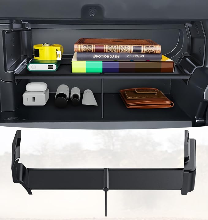 Sinvanho Center Console Organizer for 2024 2025 Toyota Tacoma (4th Gen), Magnetic Hidden Armrest Storage Box, Center Console Tray & Glove Box Organizer, Tacoma Interior Accessories Set 3PCS