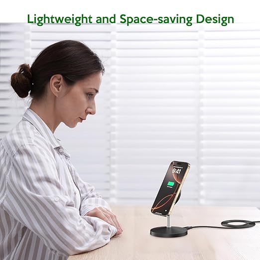 Magnetic Wireless Mag-Safe Charger Station,Long 6FT USB C Cable MagSafe,Stable Charger Stand Apple Magsafe Wireless Station/Pad Fast Charging for iPhone 17/17 Air/17 Pro/16 Plus/16 Pro Max/15/14/13/12
