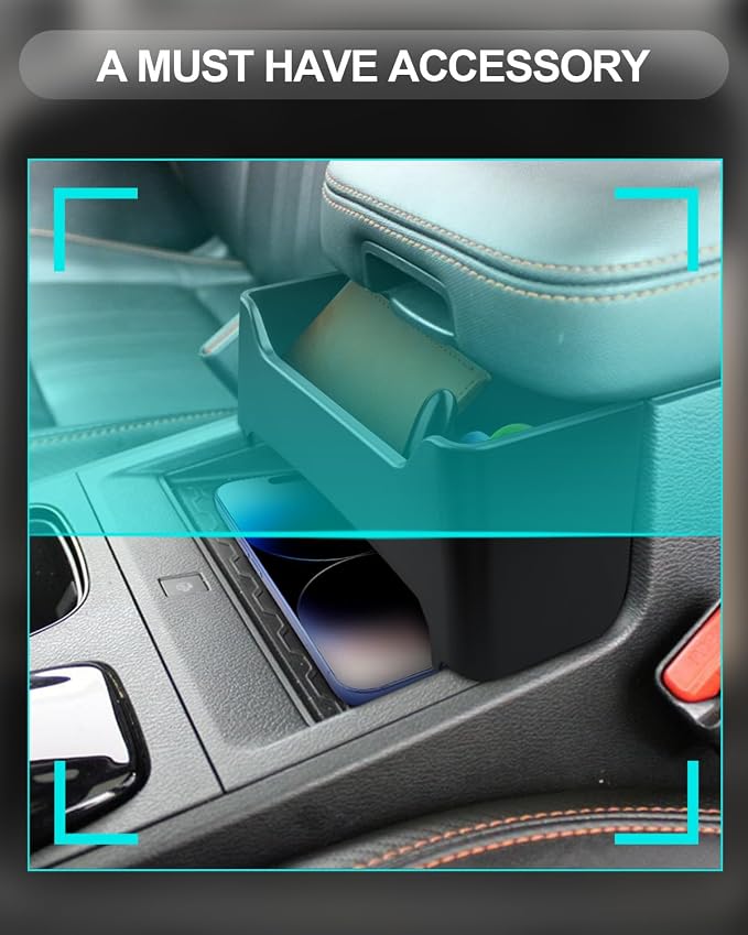 CDEFG for 2026 Nissan Frontier Center Console Organizer Tray for 2022-2025 2026 Nissan Frontier (S/SV/Pro-X/Pro-4X/SL) Accessories Middle Console Armrest Hanging Storage Box