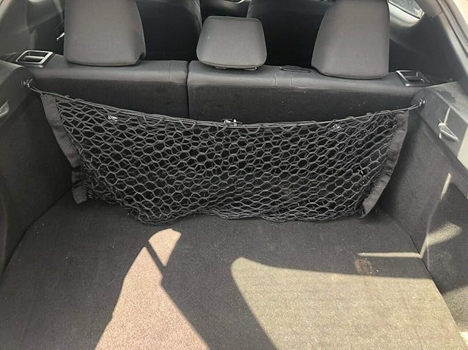 Rear Trunk Organizer Cargo Net for Toyota C-HR 2018-2022 – Envelope Style Cargo Net for SUV - Premium Mesh Elastic Car Trunk Organizer Vehicle Carrier Storage –Compatible with C-HR