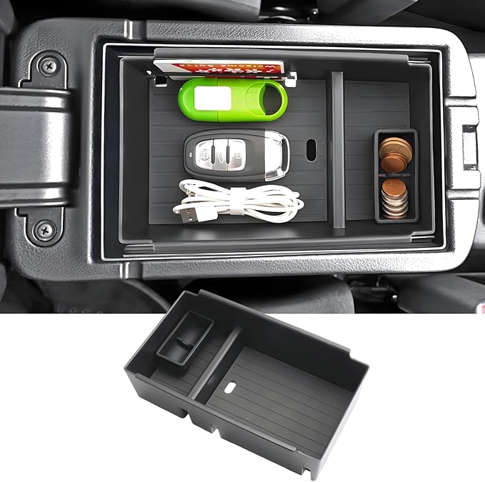 2021-2025 2026 Outlander Sport Center Console Organizer, (S/ES/LE/SE/Trail Edition/Ralliart/SEL/GT), with Coin Holder, Console Tray Insert 2023 2024 2025 Outlander Sport Accessories