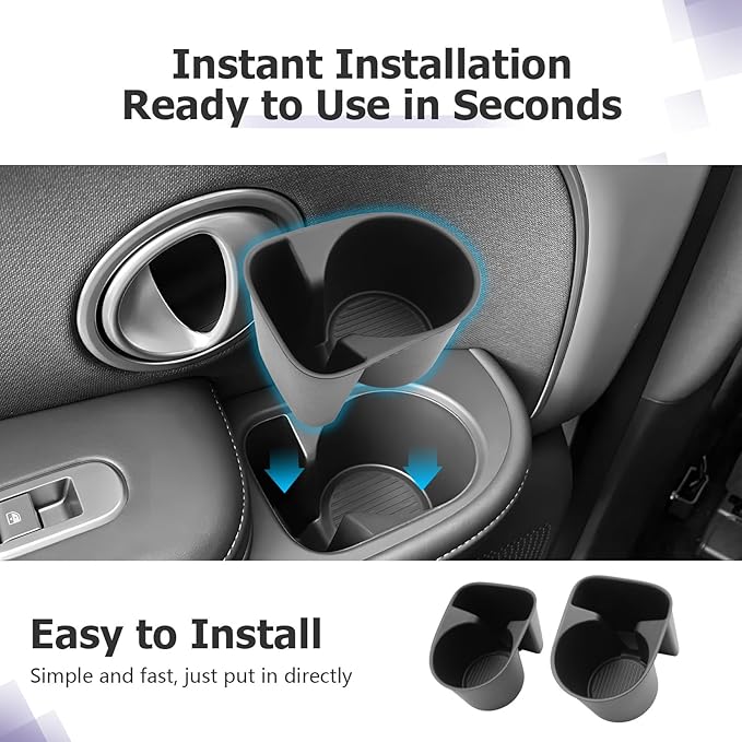 LUWU 2026 Palisade Accessories Compatible with 2026 Palisade SE/SEL/XRT/Limited/Calligraphy Accessories Center Console Silicone Cup Holder&Wireless Charging Mat&Rear Cup Holder 4PCS(Only for 7-Seat)
