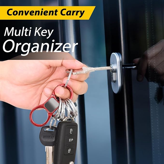 DAYGOS Key Chain - Quick Release Keychain with 8 Key Rings - Heavy Duty Car Keychains Organizer