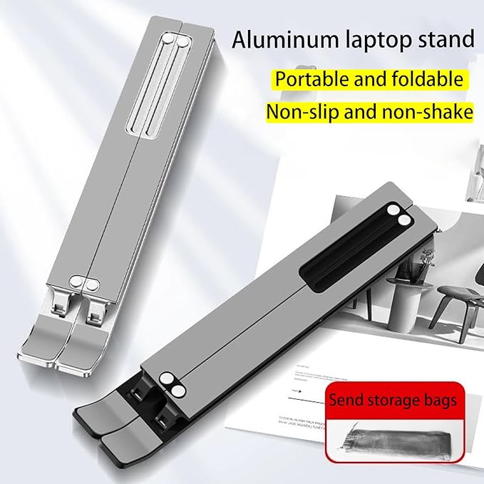 Laptop Stand for Dell Inspiron 16 15 13 14 12 17 inch Laptop, Ergonomic 6-Levels Angles Adjustable Computer Stand, All Aluminum Laptop Stand ﻿
