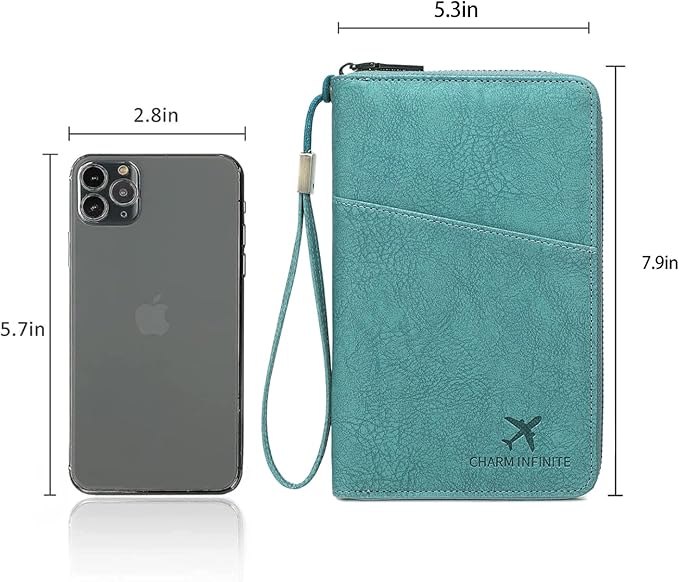 Family Passport Holder for Travel Women and Men RFID Passport Holder with Card Slots Holder Passport Case Passport cover Passport Wallet Travel Essentials and Accessories