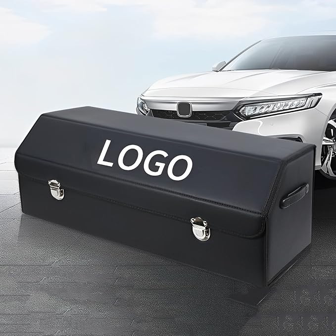 Car Trunk Organiser with Your Logo, Large Capacity Waterproof Collapsible Trunk Organizer, Car Trunk Organizer for Sedan/Suv, Storage Box, Trunk Organizer for Suv