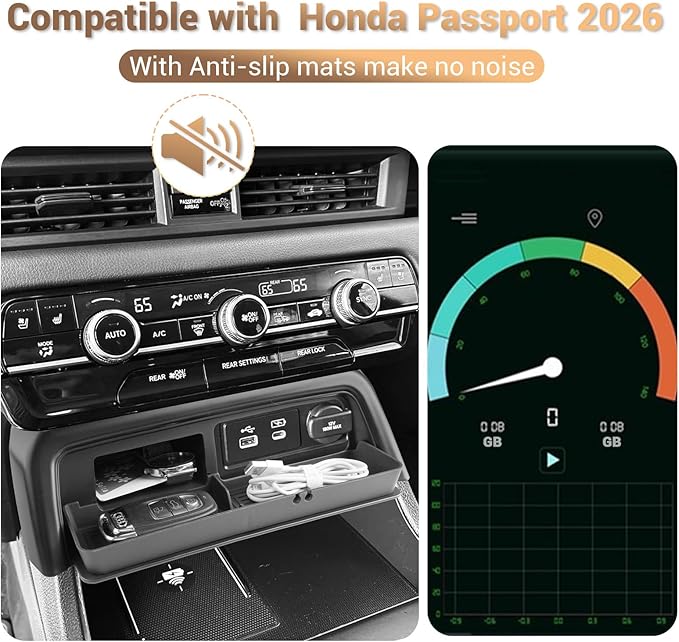 YEE PIN 2026 Passport Center Console Organizer Coin Tray for 2026 Honda Passport Center Console Tray Middle Console Storage Insert Dash Cubby Organizer for 2026 Honda Passport Accessories