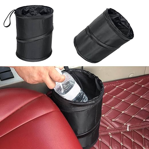 Xiaokeis 2 Pack Car Trash Bag, Mini Collapsible Pop-up Cars Garbage Can, Waterproof Hanging Car Trash Can, Cars Trashs Bin, Accessoriesfor Camping, Traveling & Outdoor