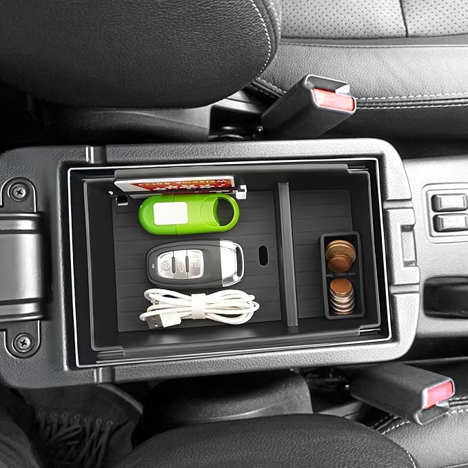 2021-2025 2026 Outlander Sport Center Console Organizer, (S/ES/LE/SE/Trail Edition/Ralliart/SEL/GT), with Coin Holder, Console Tray Insert 2023 2024 2025 Outlander Sport Accessories