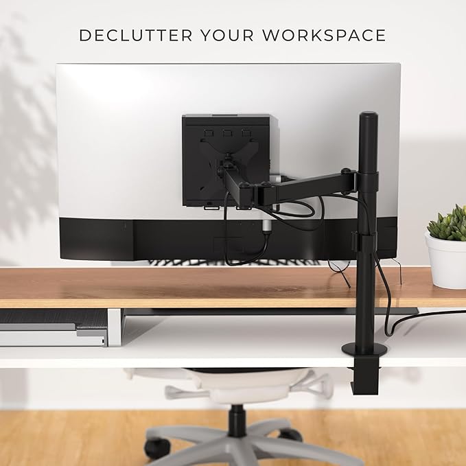 HumanCentric Dual VESA Mount Compatible with Dell OptiPlex Micro Mount, Supports VESA Dell Micro Mount Using Monitor Arm Wall Mount 100x100mm, Power Supply Holder Sold Separately, Part 101-2110