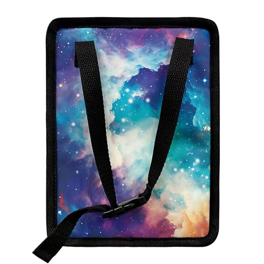 Biyejit Galaxy Clouds Car Trash Can with Lid Hanging Car Trash Bag Leak-Proof Portable Car Garbage Bin Car Accessories Interior Car Organizer Case