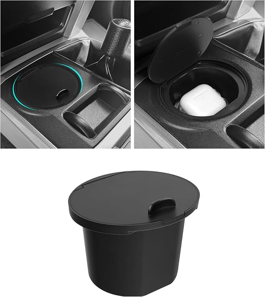 Hellet Center Console Coin Box Organizer for Toyota 2010-2020 2021 2022 2023 2024 4Runner Accessories Armrest Insert ABS Plastic Cup Coin Holder Storage Box