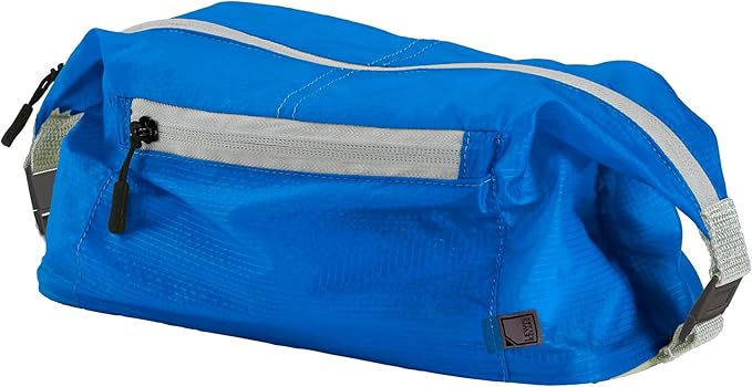Lewis N Clark Electrolight Toiletry Kit for Travel, Gym, Bathroom, TSA Approved Waterproof Toiletry Bag with Hanging Straps and Non-Slip Bottom - Bright Blue