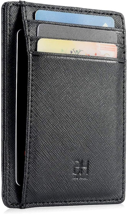 GH GOLD HORSE Slim RFID Blocking Card Holder Minimalist Leather Front Pocket Wallet for Women | Slim