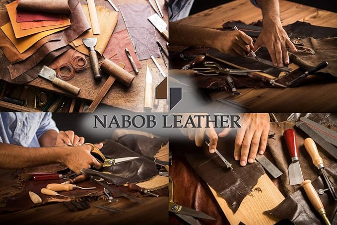 Nabob Leather Genuine Leather Squeeze Coin Purse, Coin Pouch Made IN U.S.A. Change Holder For Men/Woman Size 3.5 X 3.5 (Orange)