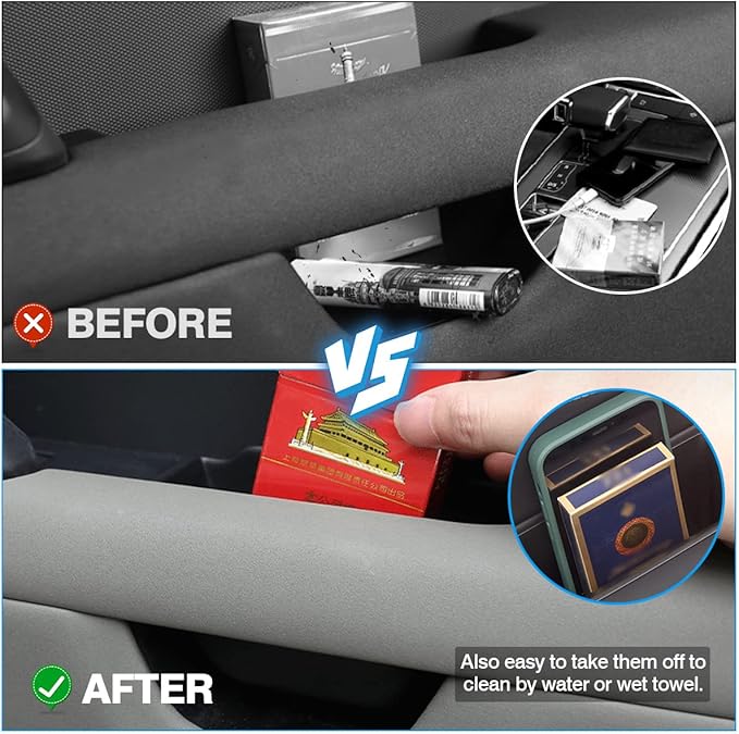 Karltys Door Side Storage Box for Land Rover Defender 90 110 130 2020-2025 2026 Accessories Defender Door Side Organizer Tray Grab Handle Pocket Box Insert Interior Accessories 2PCS