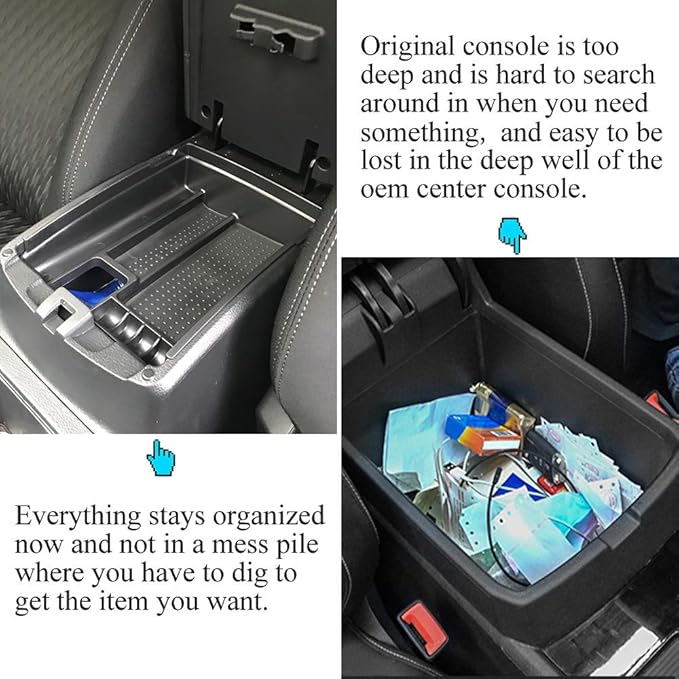 Vesul Center Console Organizer Storage Box Compatible with Nissan Rogue 2014-2020 Rogue Sport 2017-2022 Murano 2015-2024 ABS Insert Tray Organizer Glove Pallet