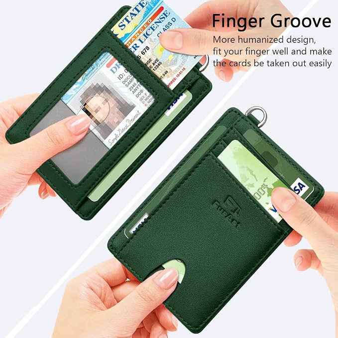 FurArt Slim Minimalist Wallet, Front Pocket Wallets, RFID Blocking, Credit Card Holder for Men