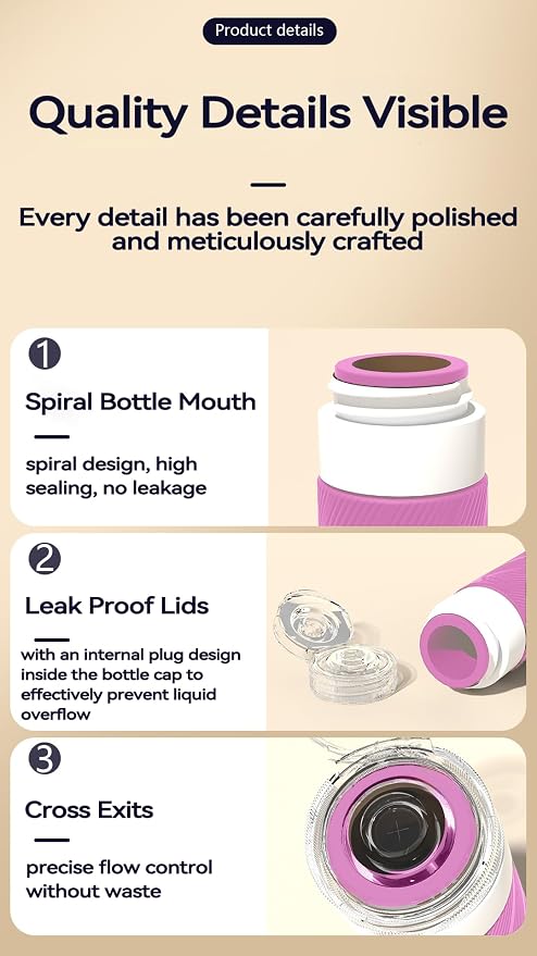 5 packs of toiletries travel bottles, TSA Approval silicone travel containers, leak proof refillable shampoo and conditioner are essential for travel, fitness, business trips, office use(pink)