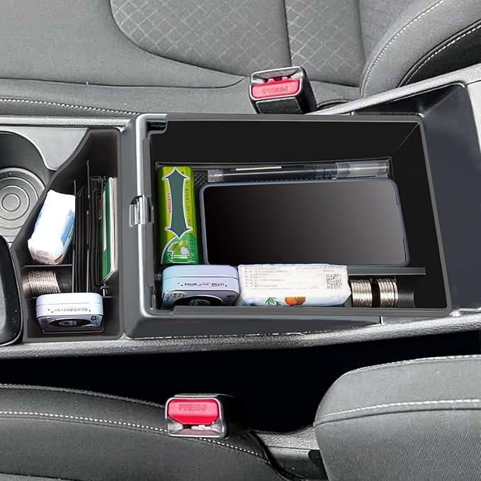 Center Console Organizer Compatible with Kia Sportage NQ5 Hybrid 2023-2025 2026 Armrest Storage Box Middle Console Tray Interior Accessories-Hybrid Edition with Electronic Transmission ONLY
