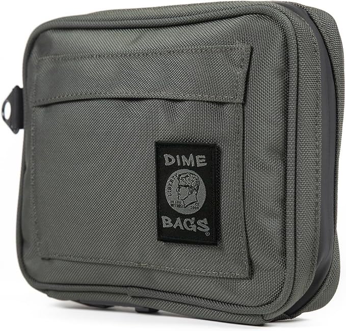 DIME BAGS Lockable Odor Sealing Padded Pouch, 3-Digit Combo Lock & Hidden Storage Pocket, Carbon Lined Scent Protection Boss