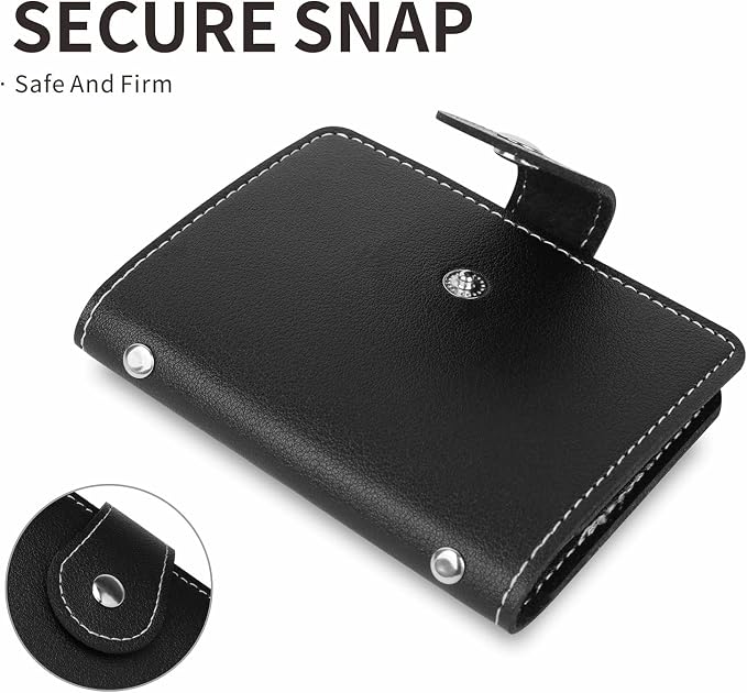 2 Pcs Credit Card Holder and business card holder，Sd Card Holder Each Has 26 Card Organizers, 2024 New Credit Card Holders book for Men and Women.
