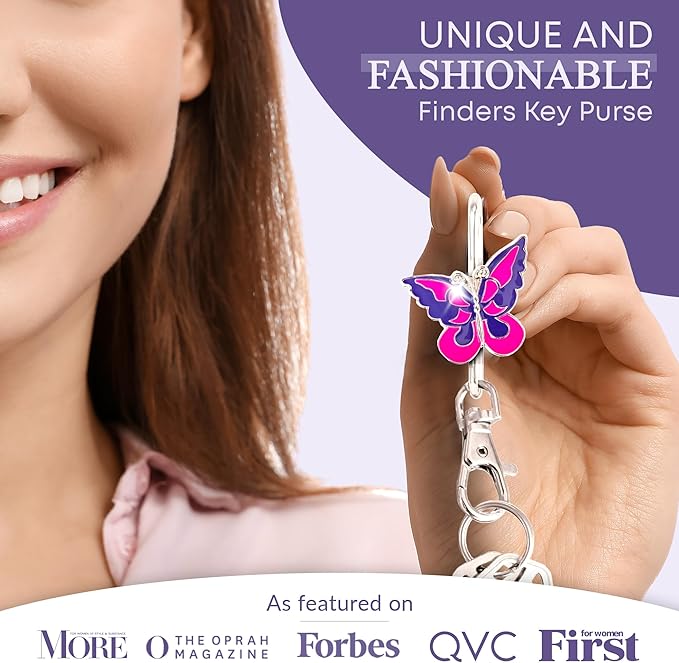 Women’s Bag Charm Key Finder, Car Keychain Hook, Cute Purse Organizer & Tote Bag Accessories, Gifts for Mom - Original