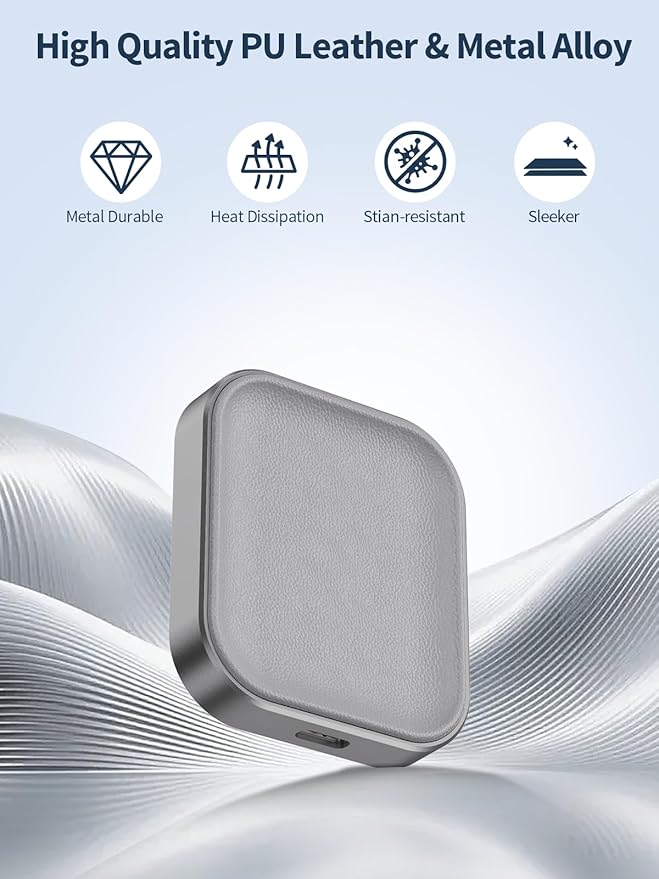 AirPods Pro Charger - Wireless Charging Station for AirPods 4 (withActive Noise Cancellation)/ 3rd/ 2rd, Gray