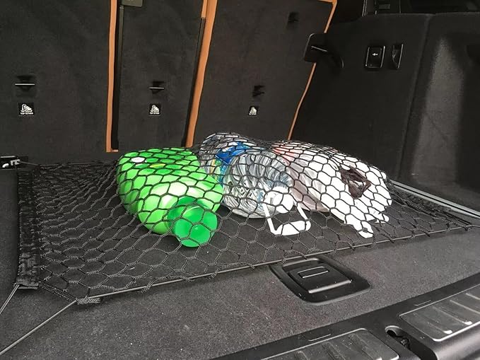 Rear Trunk Organizer Cargo Net for BMW X3 2004–2026 – Floor Style Cargo Net for SUV – Premium Mesh Elastic Car Trunk Organizer Vehicle Carrier Storage – Compatible with X3
