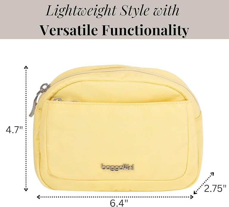 Baggallini Women's Pocket Cosmetic - Lightweight Bag - Travel Essentials Makeup Organizer
