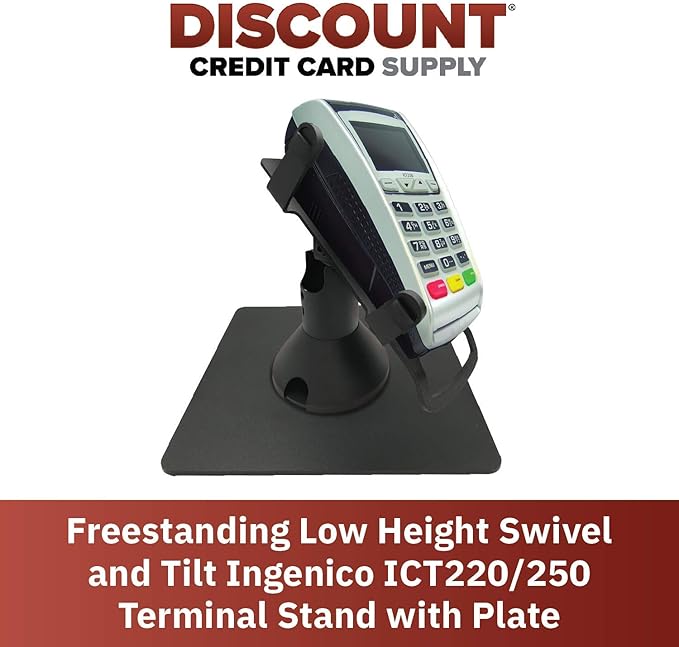 DCCStands Freestanding Low Height Swivel and Tilt Ingenico ICT220/250 Terminal Stand