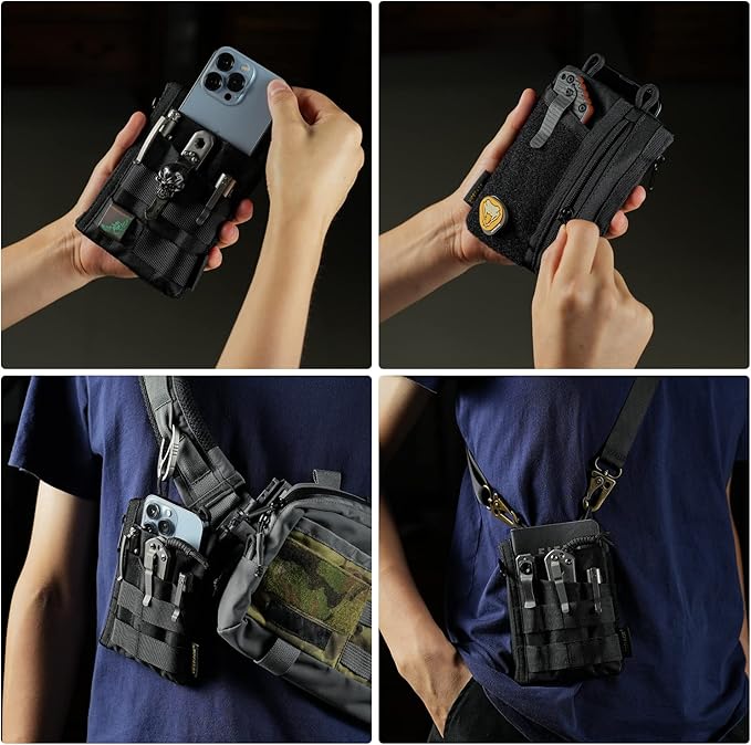 VIPERADE VE16 EDC Pouch, EDC Organizer for Men - Pocket Organizer Multitool Pouch Wallet for EDC Gears