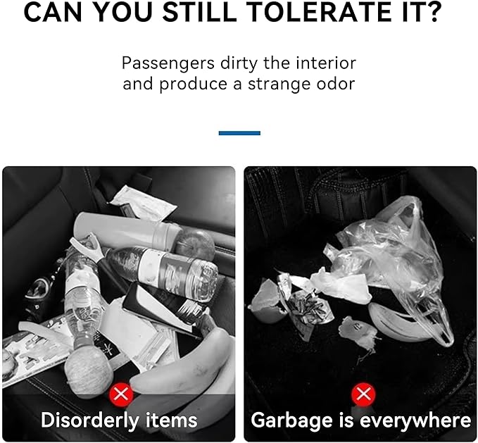 Car Trash Can, Foldable Car Trash Bag Hanging, 7L Large Capacity Waterproof Car Garbage Bag for Car Interior Keeping Tidy, Multifunctional Car Storage Bag, Car Interior Accessories (Large)