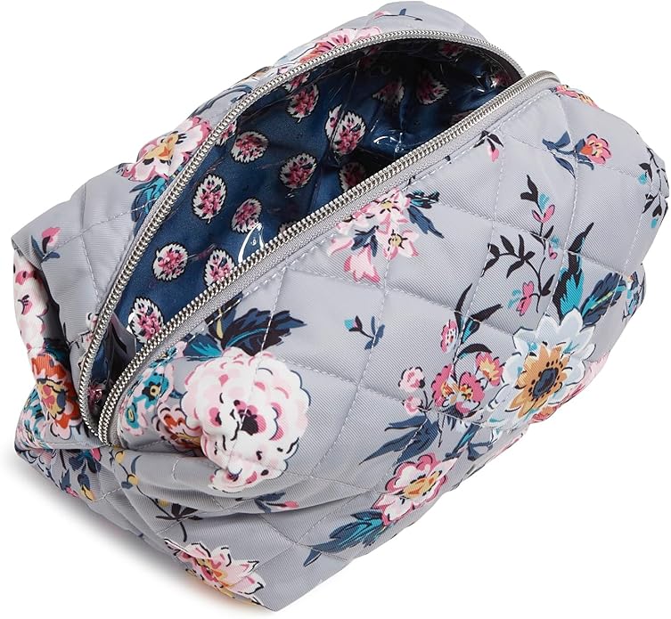 Vera Bradley Women's Performance Twill Medium Cosmetic Makeup Organizer Bag